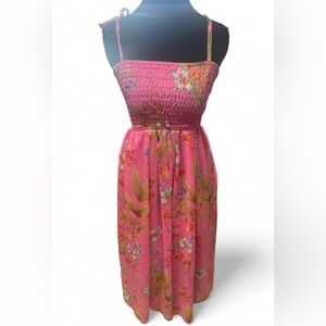 Super cute Y2K pink tropical sundress from the Hibiscus Collection Hawaii whimsy